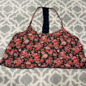 Abercrombie & Fitch crop top floral print size Small